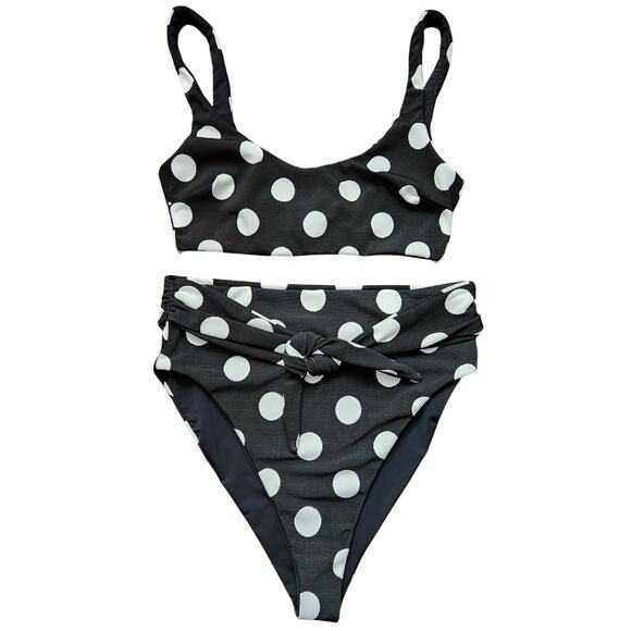 Mara Hoffman Lira Goldie Polka Dot Bikini Set Size Small/Medium